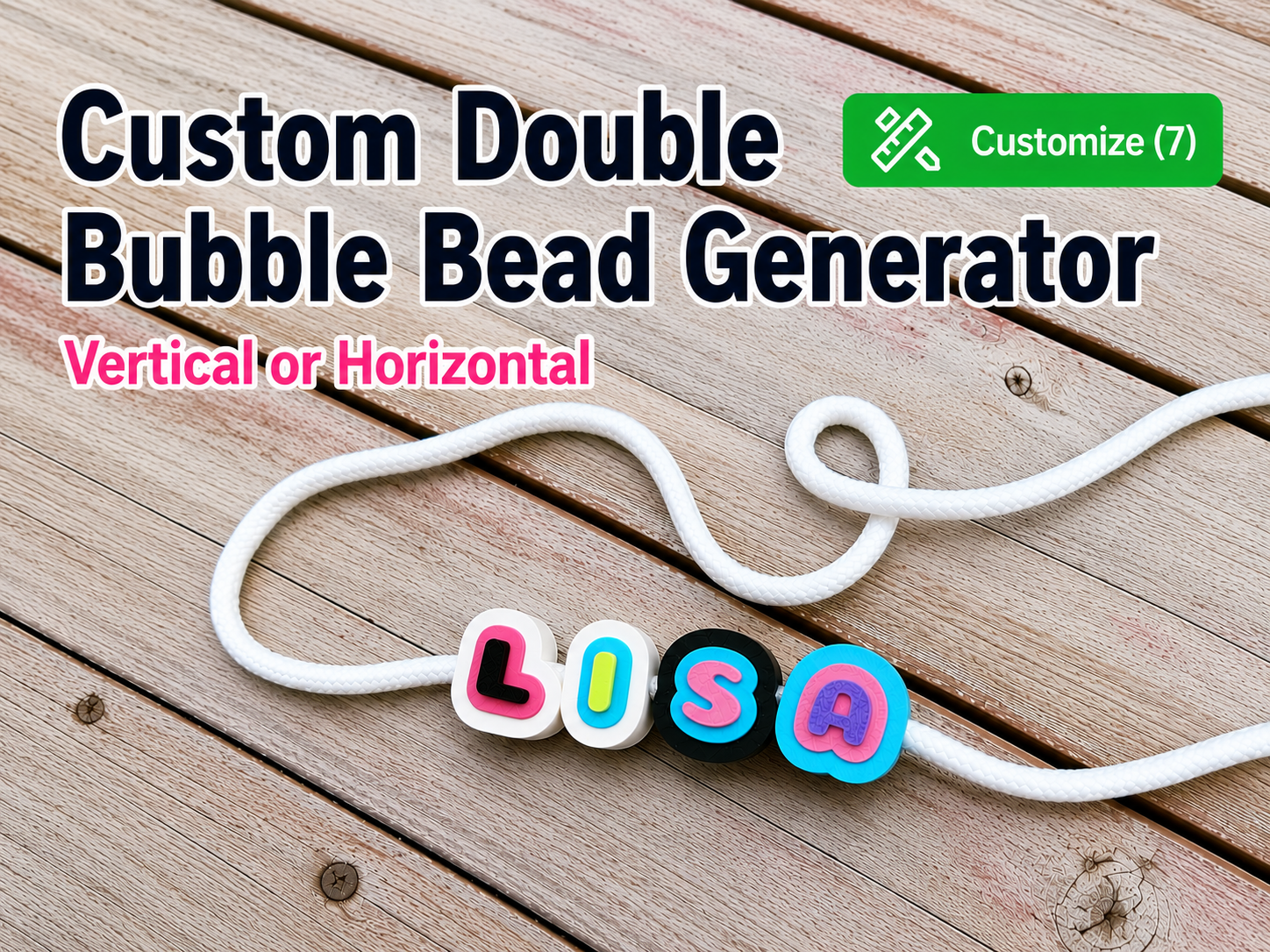 Custom Double Bubble Bead Generator
