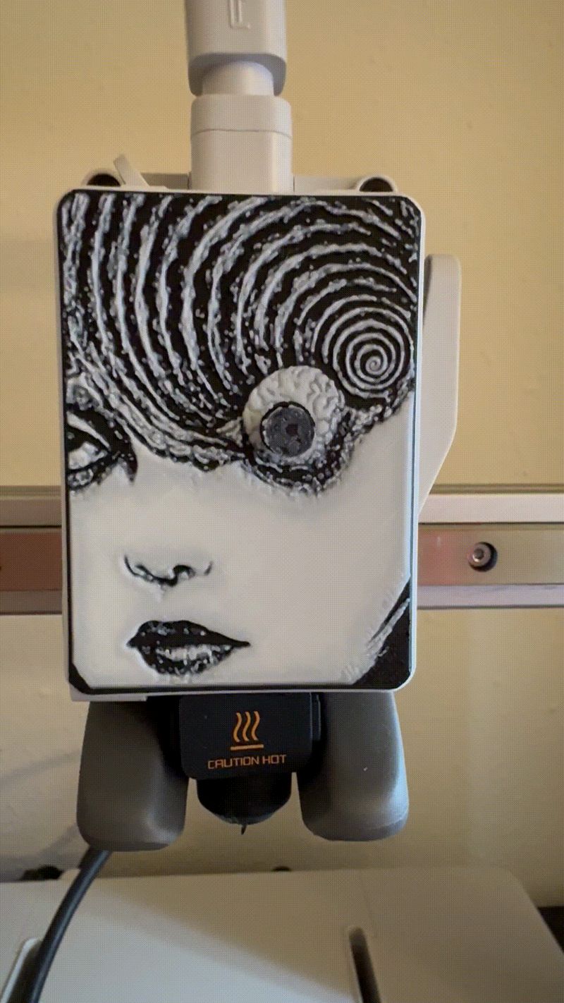 Junji Ito Uzumaki Bambu A1/Mini Faceplate