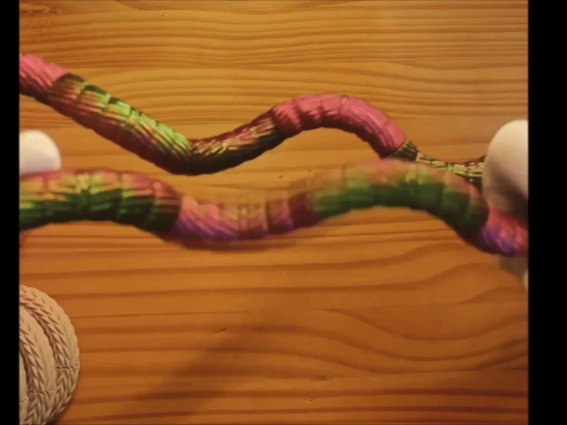Key Rings Twisted Rope Toy JIG JIG ROP rolling tangle! Fidget toy, Twisting rope by MGT3D ...