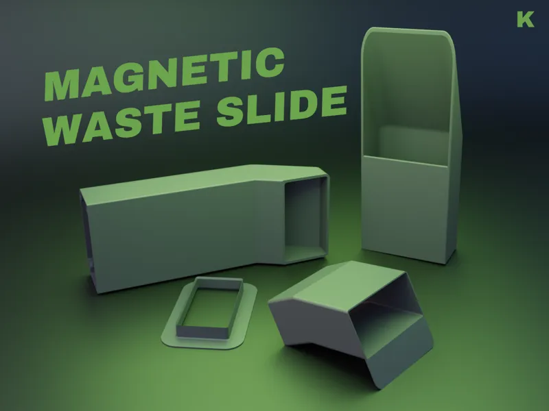 P1S Magnetic Filament Waste Slide for IKEA Kallax