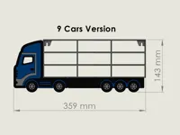 Small Version - Fits 9 Cars (A1 Mini Compatible)