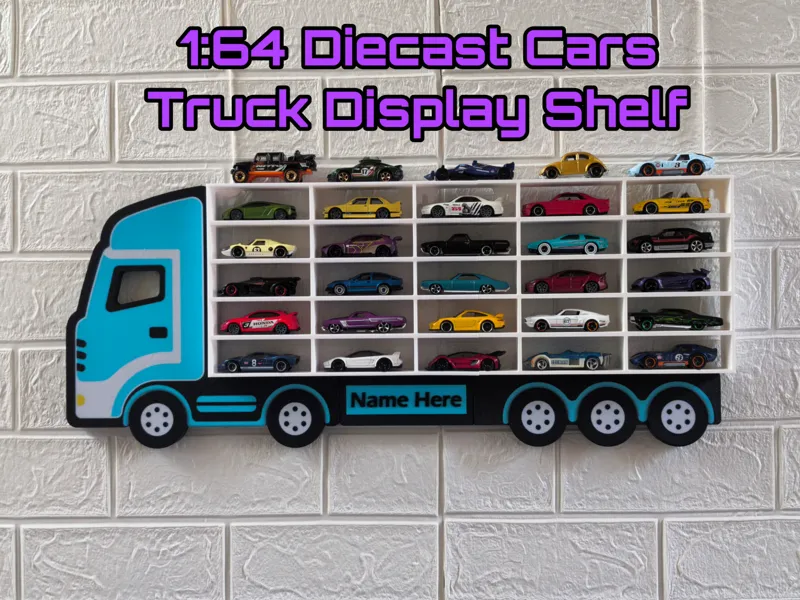 1:64 Diecast Cars Truck Display Shelf (Wall Stand)