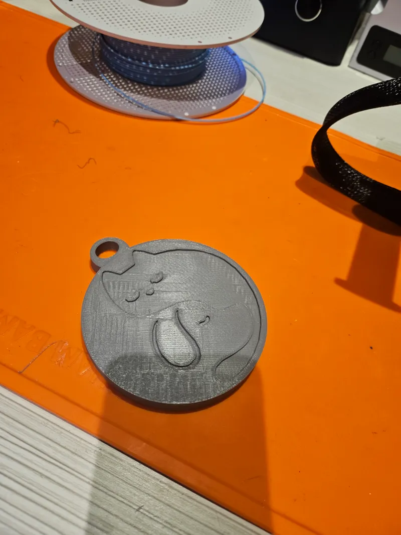 Yin Yang Peerro Gato keychain