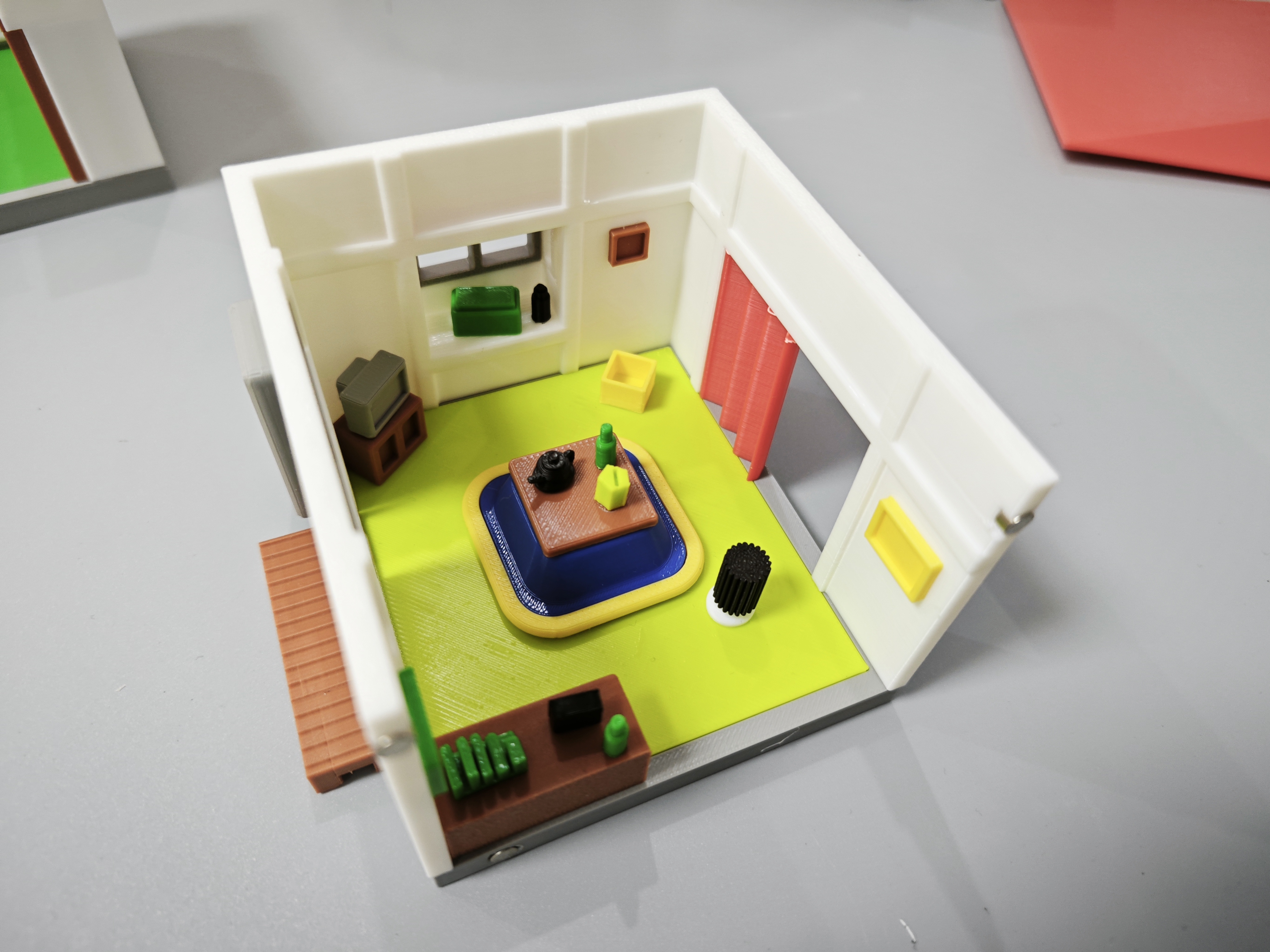 Miniatura 5 do modelo 3D 磁吸“蜡笔小新”建筑分体模型