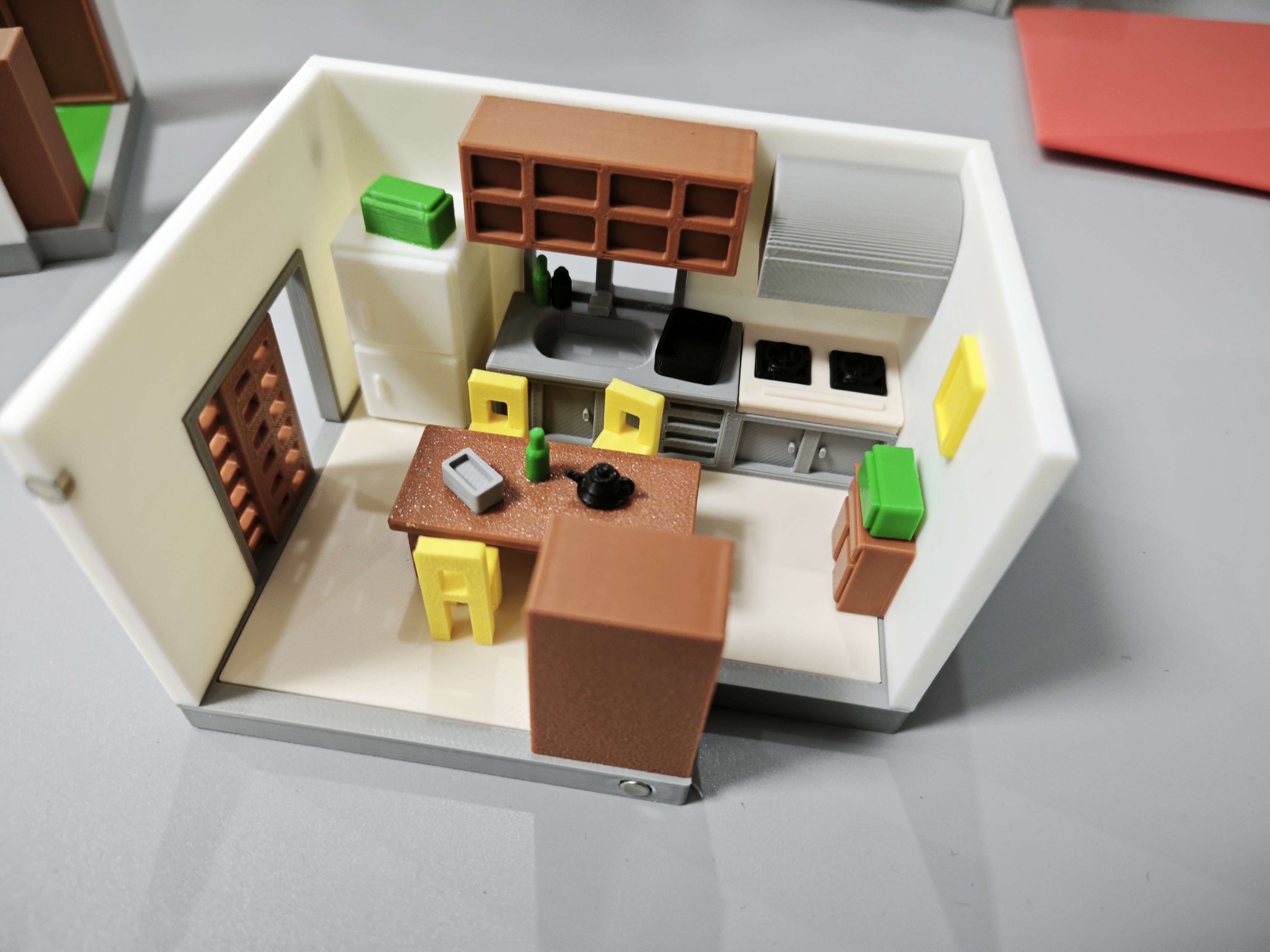 Miniatura 4 do modelo 3D 磁吸“蜡笔小新”建筑分体模型