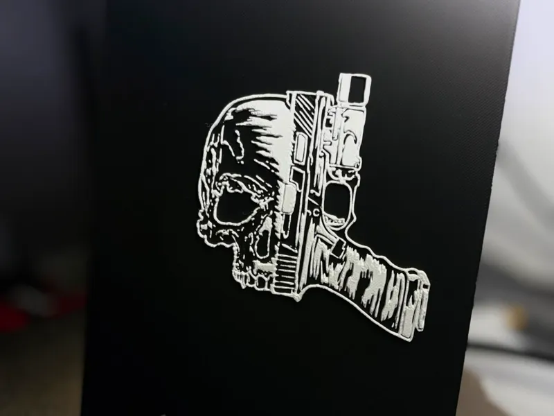 Skull and Glock 