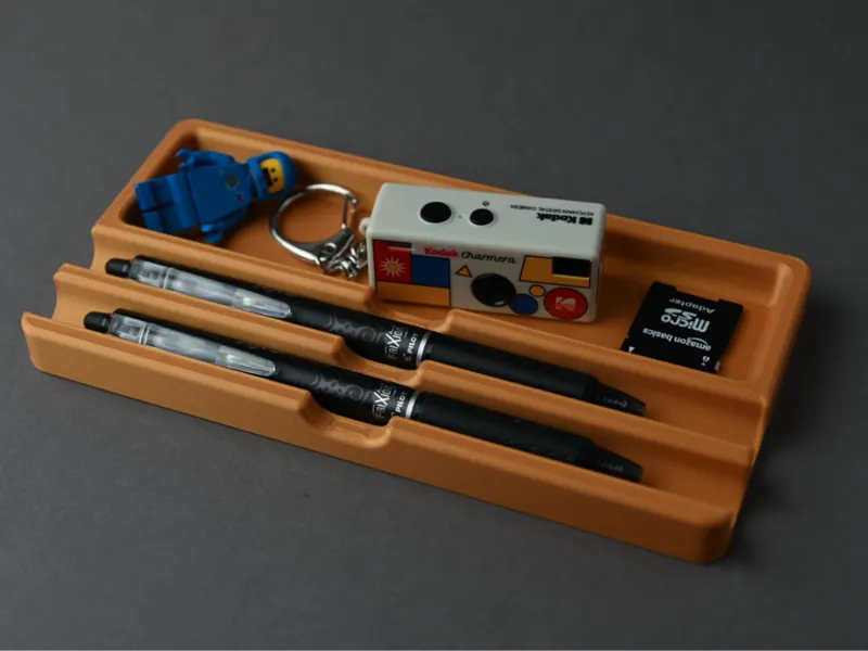 Dual-Slot Pencil & Utility Tray