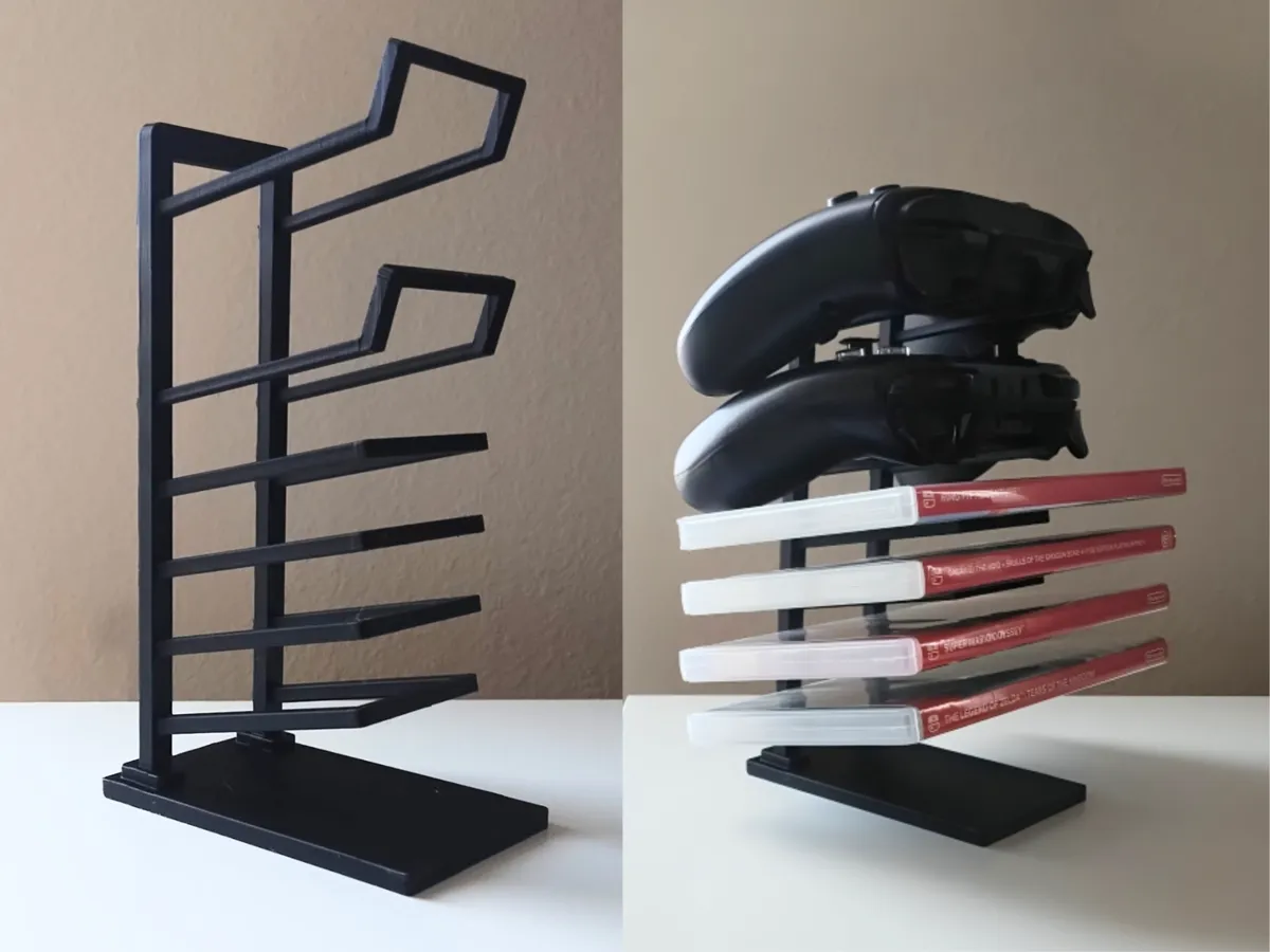 GameStation Rack – Controller & Case Holder - Free 3D Print Model ...