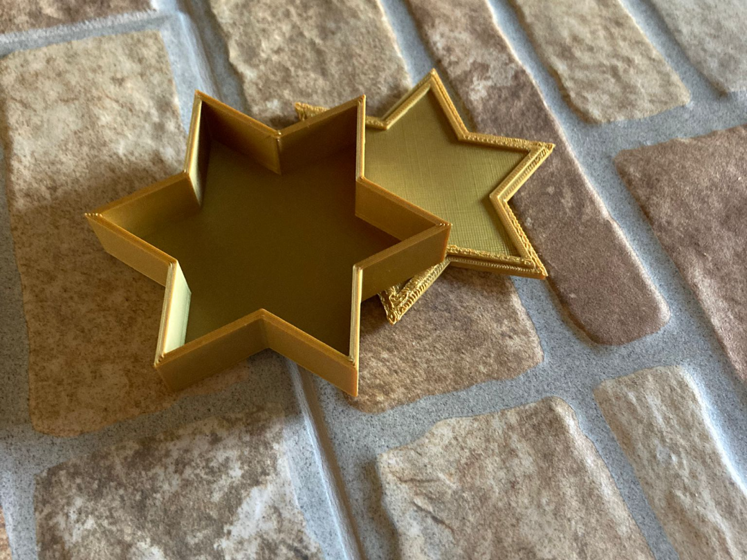 scatola stella a sei punte
