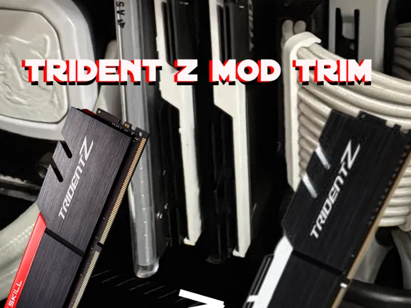 TRIDENT Z mod TRIM cover ddr4 ram pc mod gskill