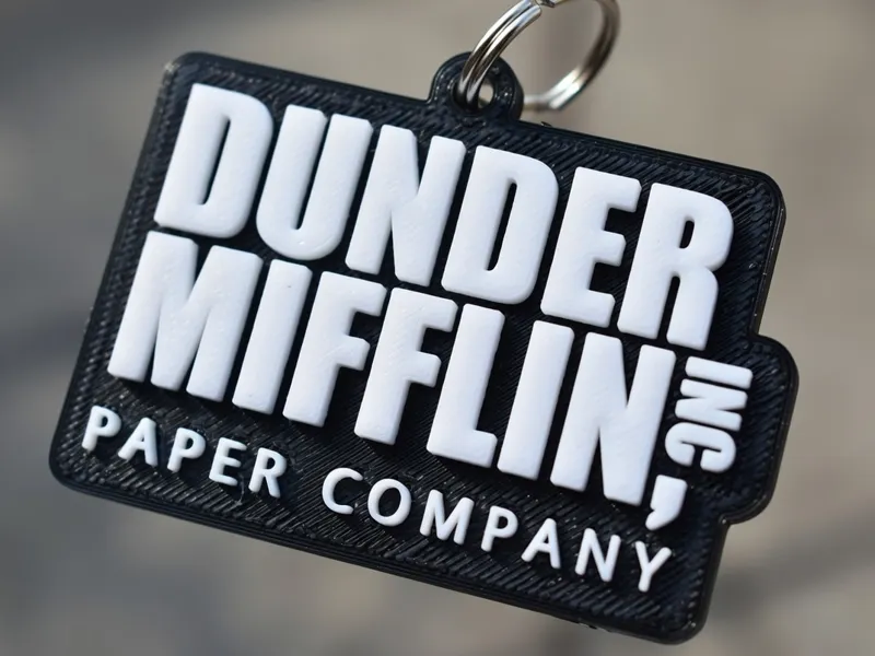 Dunder Mifflin - The Office keychain