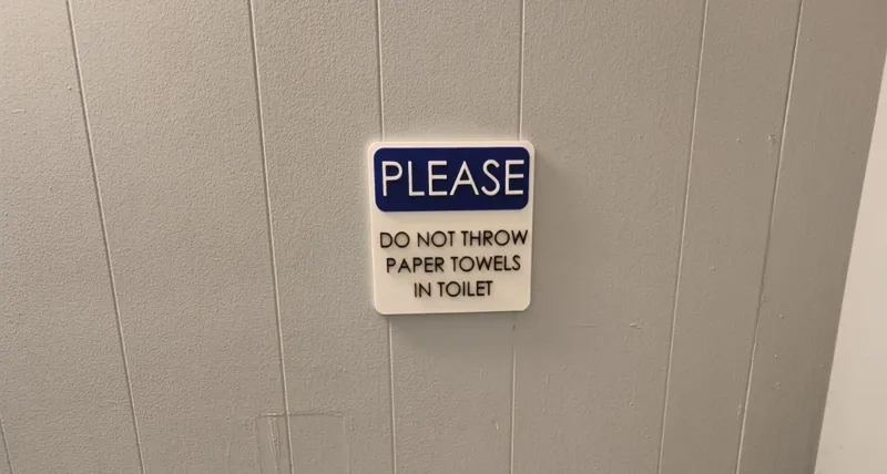 Paper Towel In Toilet