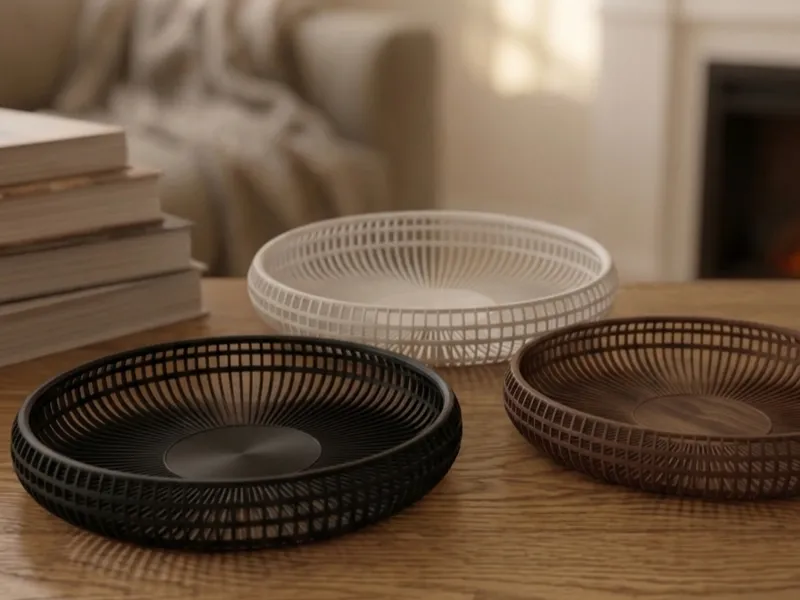 Elegant Fine Slatted Bowl | Minimalist Decor