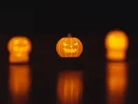 Bougeoirs citrouilles d'Halloween — photo 2