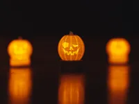 Bougeoirs citrouilles d'Halloween — photo 4