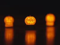 Bougeoirs citrouilles d'Halloween — photo 3