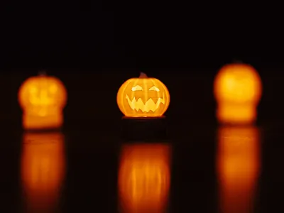 Halloween Pumpkin Tealights!