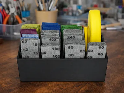 Organizer Box for Abrasives