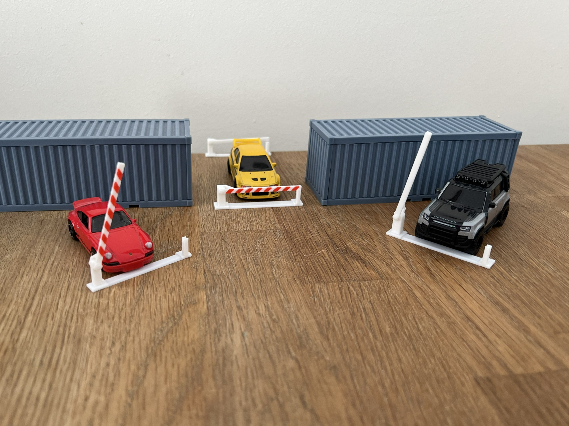 access barrier gate 1/64 scale car diorama garage