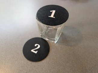 Bourbon Tasting Party Lids - Large