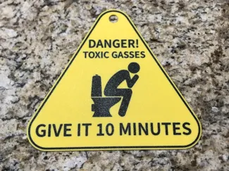 Funny bathroom sign