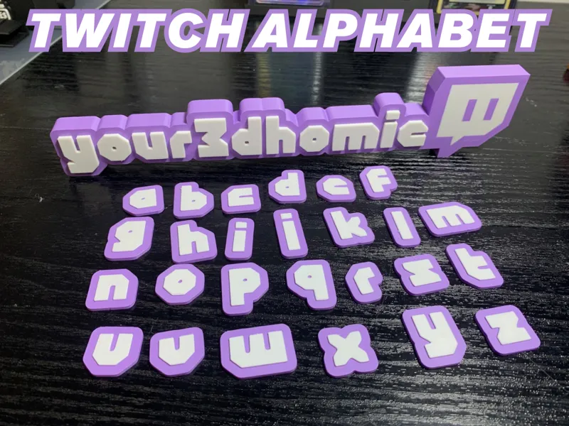 Twitch Letters Alphabet