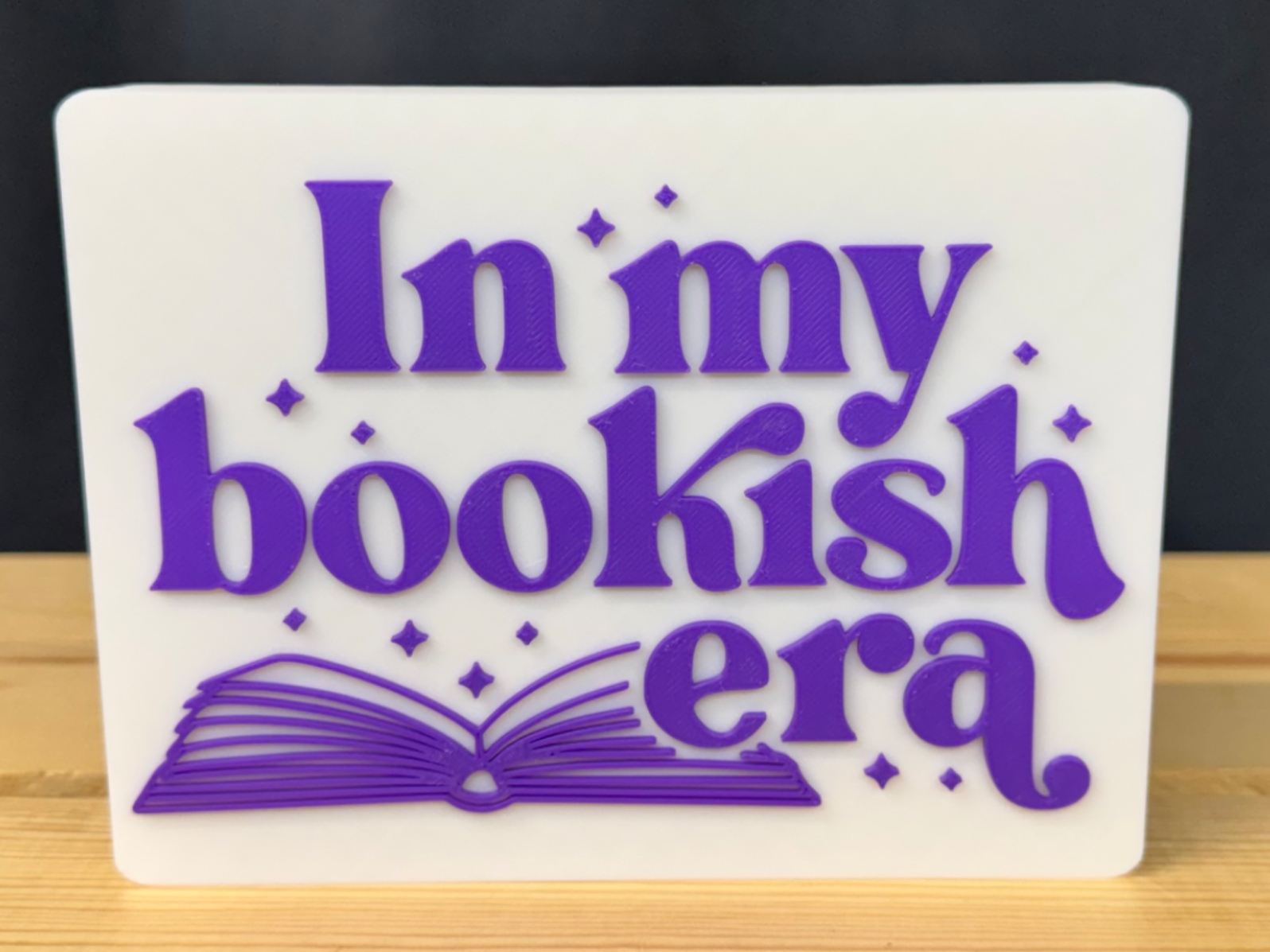 In My Bookish Era Self Standing Sign