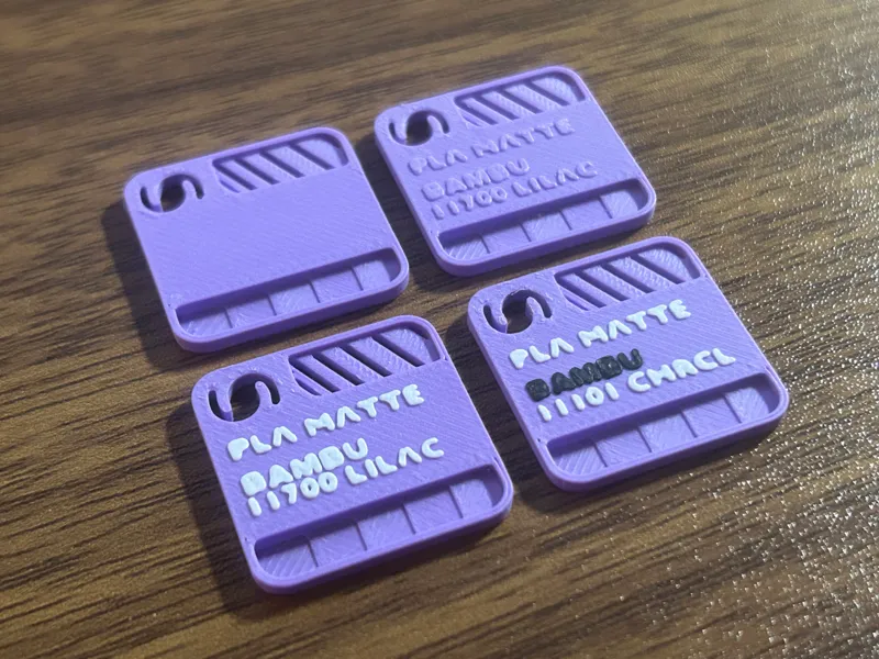 Filament Swatch Enhanced with Tests