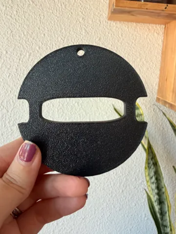 Accesorio para sujetar ligas de cabello: Hair Tie Holder Keychain Blank — vista de referencia 2