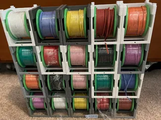 Wire Spool Holder with Unlimited Expandablity