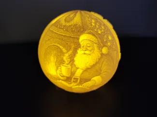 Christmas Litho Light Ball No3