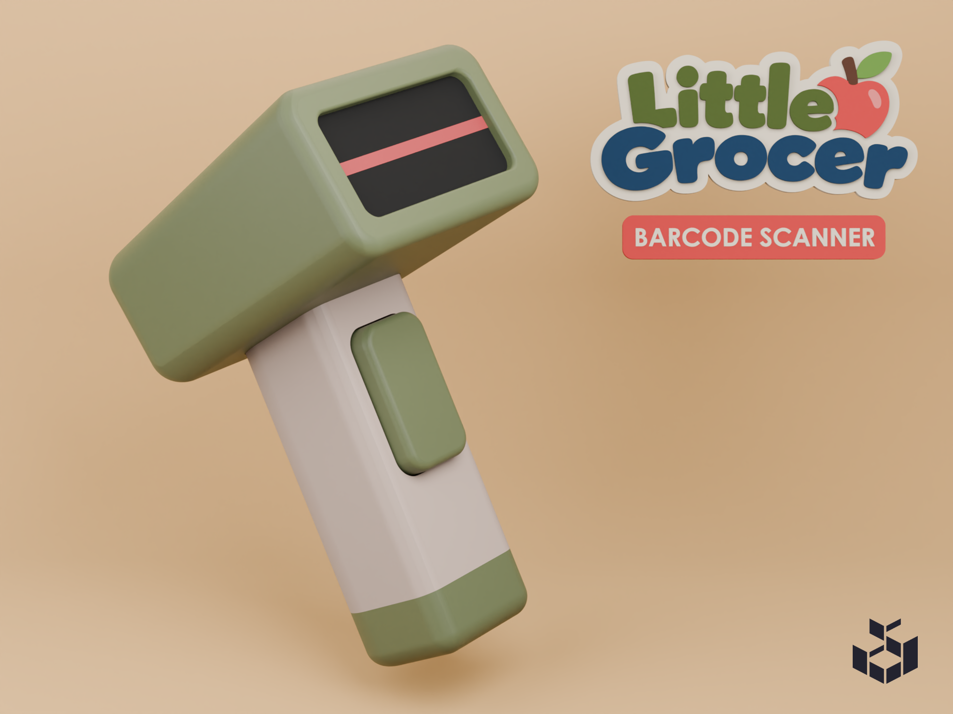 Little Grocer | Barcode Scanner | Playset - 3D printed Other Toys & Games, in stock in India