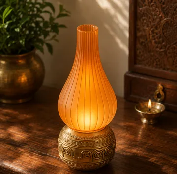 Accesorio de iluminación decorativa: Dhokra Lamp For Diwali 2026 — vista de referencia 3