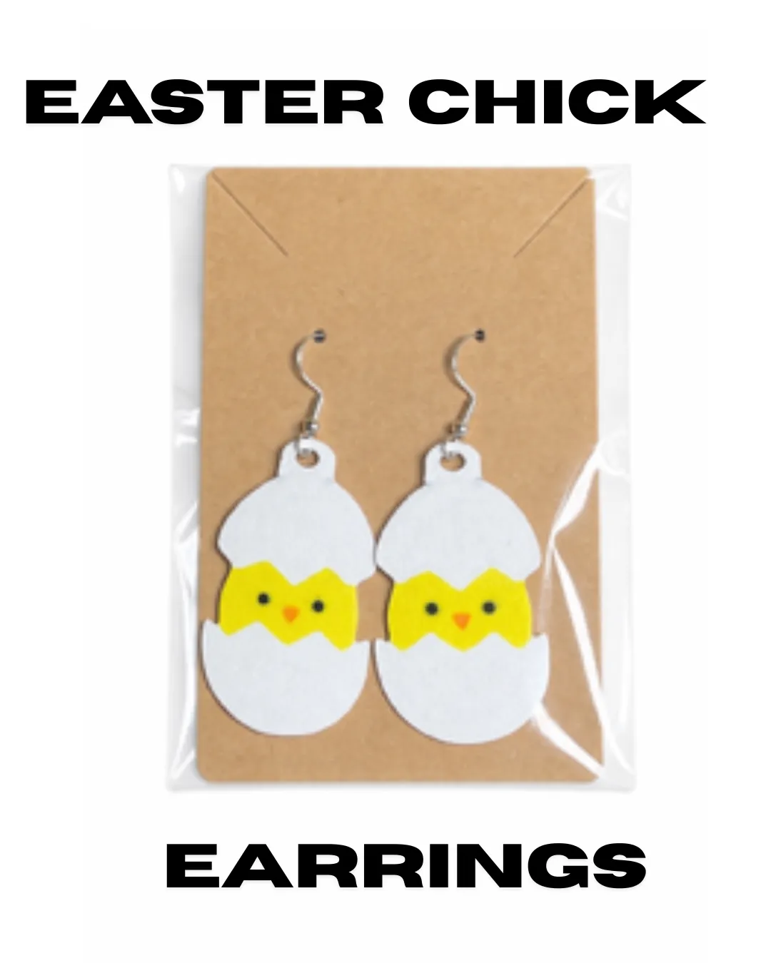 Easter Chick Earrings view 2