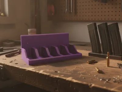 .308 Magazine Organizer for Honeycomb Storage Wall