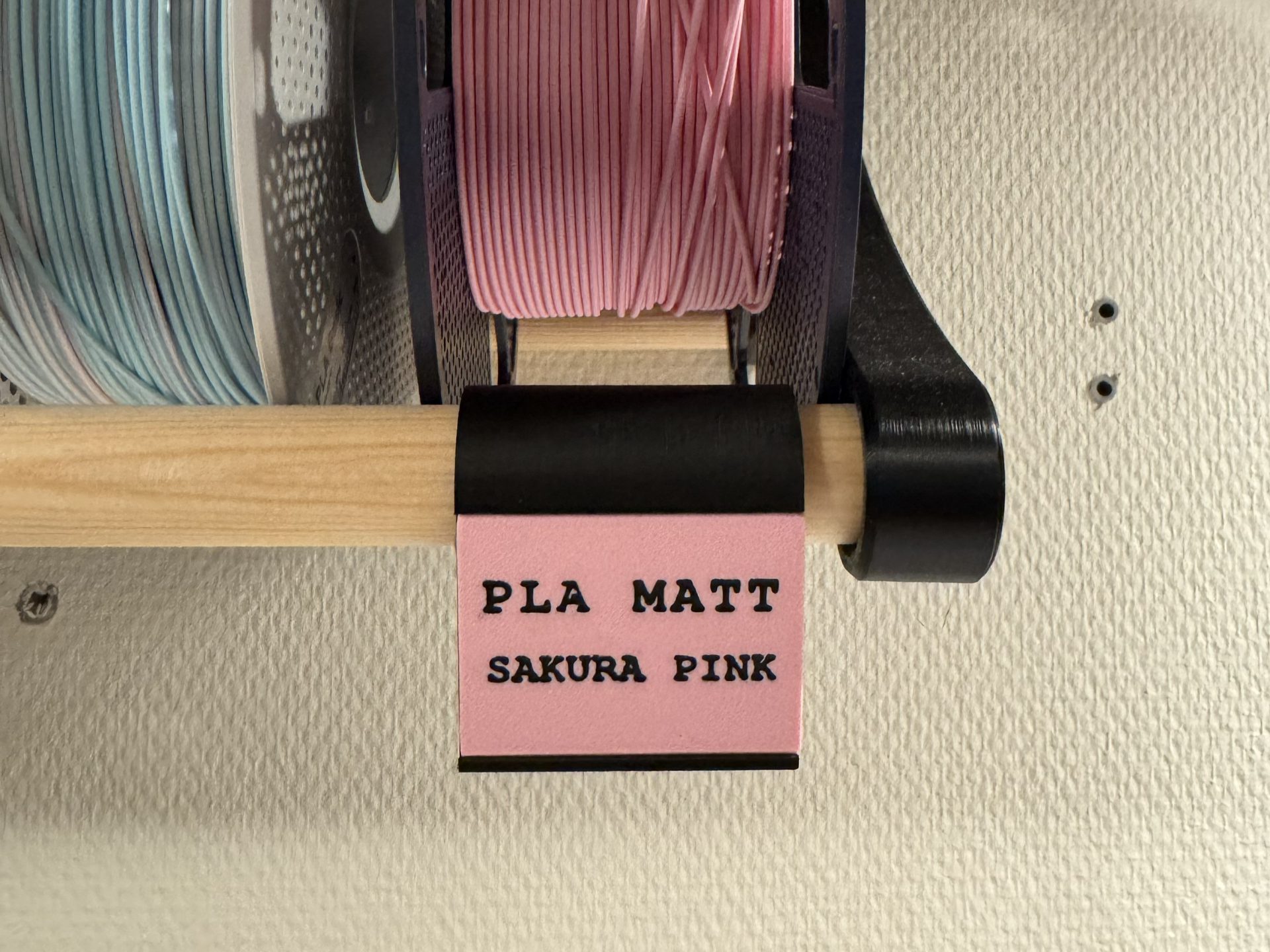 Filament Spool Label Holder with NFC Tag