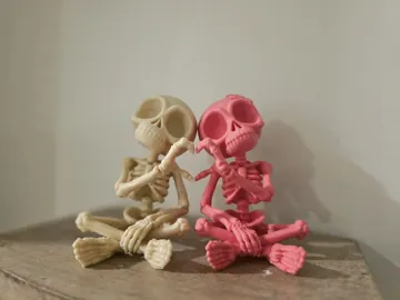Adorno temático: "Chill" Skeletons - Sitting Heart Hands — vista de referencia 3