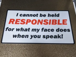Responsible sign