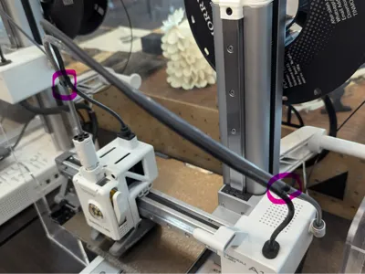 simple PTFE and cable clip for Bambu Lab A1 mini