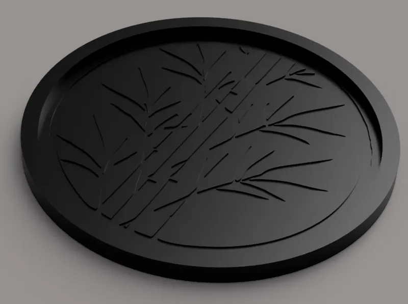 Bamboo minimalist coaster