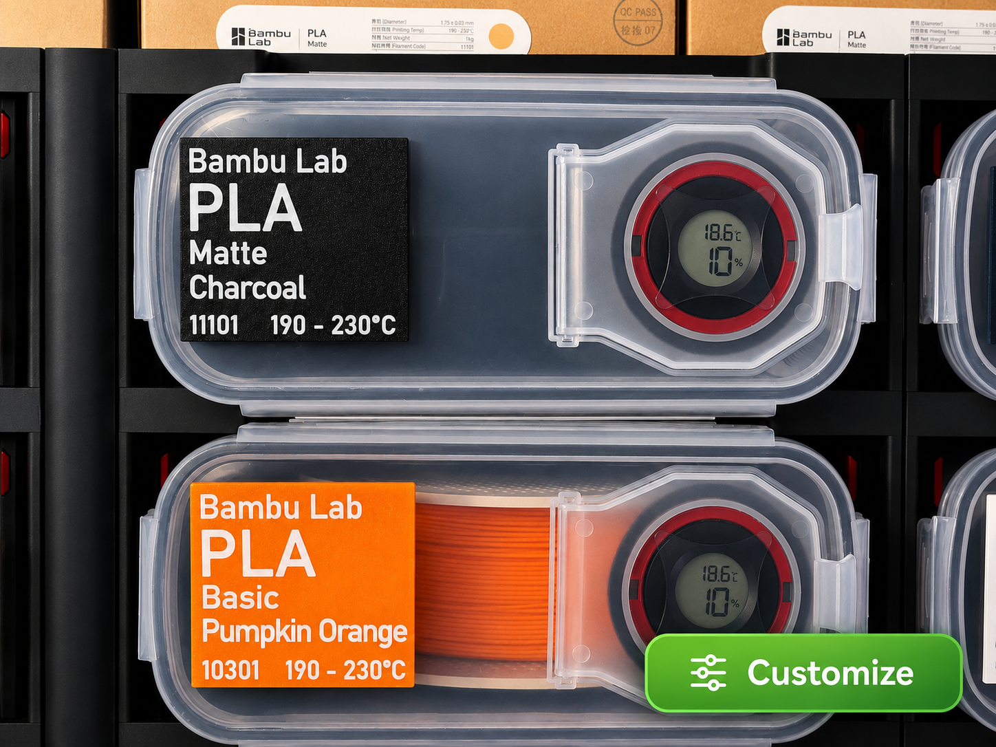 Magnetic Labels for SKROAM and PRAKI Containers
