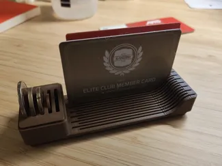 Gridfinity Card Holder 3x1 with modular pocket