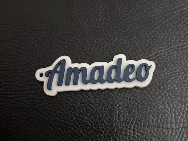 Amadeo name keychain