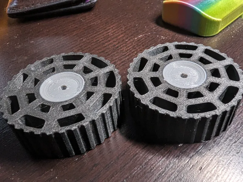 Two Material Combat Robot Wheels 55mm x 18mm