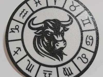 Horoscope Bull, coaster