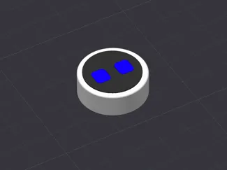 Multicolor AMS Brick Robot Face