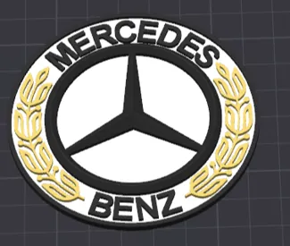 Logo Mercedes Benz with color 