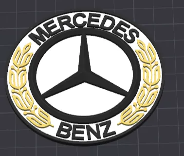 Logo Mercedes Benz with color 