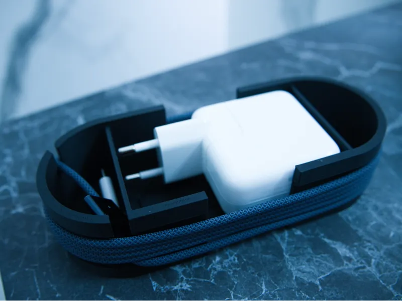 Apple battery charger holder