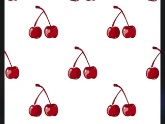 Cherry outline wall template